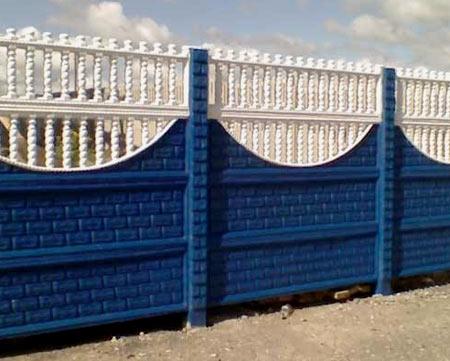 Бетонные наборные заборы